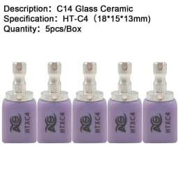 AG Lithium Disilicate C14 Dental Glass Ceramic Blocks LT/HT for CAD/CAM Sirona System Veneer Dentistry Materials Milling System