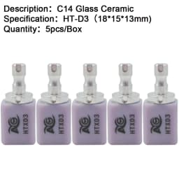 AG Lithium Disilicate C14 Dental Glass Ceramic Blocks LT/HT for CAD/CAM Sirona System Veneer Dentistry Materials Milling System