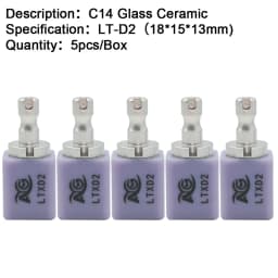 AG Lithium Disilicate C14 Dental Glass Ceramic Blocks LT/HT for CAD/CAM Sirona System Veneer Dentistry Materials Milling System