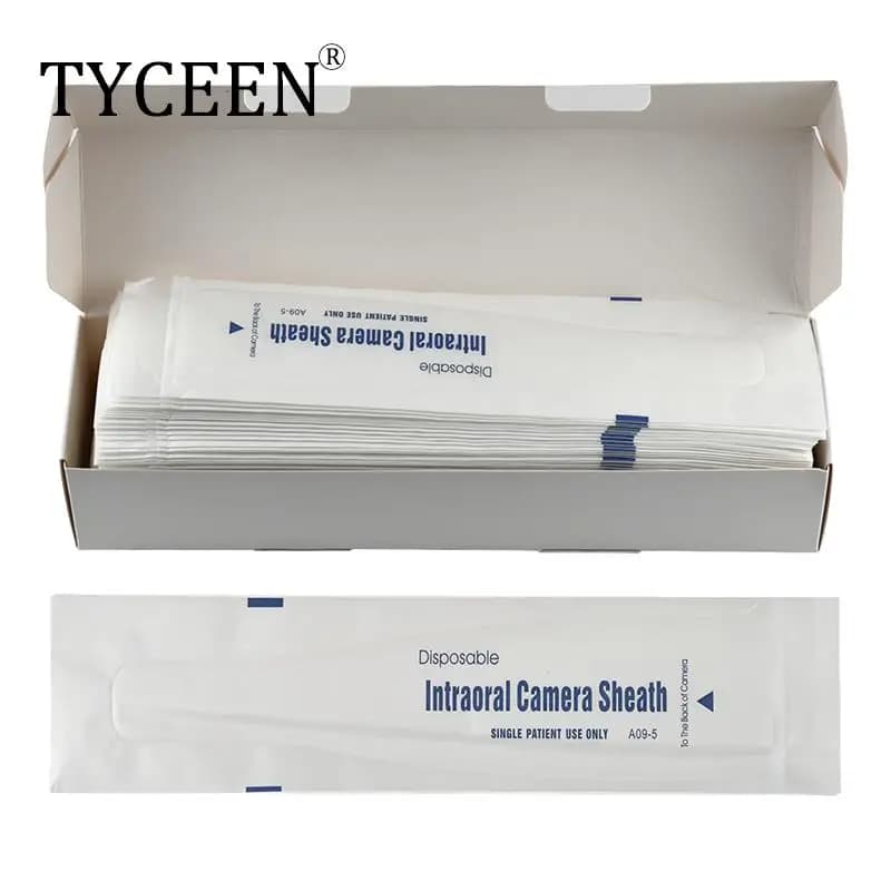 100pcs/box Dental Intraoral Camera Sheath Disposable Protective Cover Intraoral Camera Sleeves Oral Endoscope Sheath Clinic