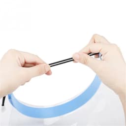 10pcs Dental Protective Face Dental Face Shield 1 Shelf 10Pcs Detachable Face Shield Anti-Fog Dustproof Replacement Covers