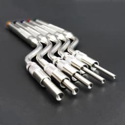 5 Pcs Dental Implant Osteotome Instrument Maxillary Sinus Elevator Tool Concave Tips Sinus Lifting Device Implant Bone Extruder