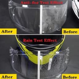 1-2Pcs Motorcycle Helmet Clear Rainproof/Anti-fog Film Helmet Lens Durable Nano Coating Sticker Safety Driving Moto Accessories