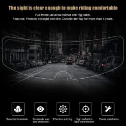 1-2Pcs Motorcycle Helmet Clear Rainproof/Anti-fog Film Helmet Lens Durable Nano Coating Sticker Safety Driving Moto Accessories