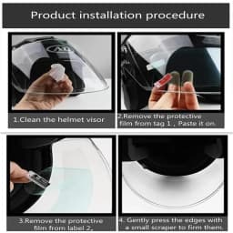 1-2Pcs Motorcycle Helmet Clear Rainproof/Anti-fog Film Helmet Lens Durable Nano Coating Sticker Safety Driving Moto Accessories
