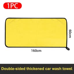 SEAMETAL Microfiber Car Washing Towel 400GSM Double-Sided Coral Velvet Clean Towels High Water Absorption Car Wash Drying Cloth