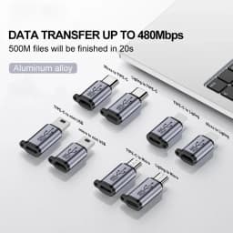 TypeCFemale to Mini USB/Type C/ios Female to Micro USB/Micro USB Female to Type C/Micro USB Female to Mini USB Connector Adapter