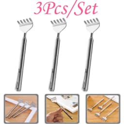 Compact Telescopic Back Massager – Portable Extendable Stainless Steel, Ideal Birthday Gift & Christmas Stocking Stuffer for Sen
