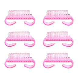 1/5/20Pcs Acrylic Nail Brush Pink Color Nail Art Manicure Pedicure Soft Remove Dust Plastic Cleaning Nail Brushes File Tools Set