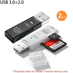 2-in-1 Multi Functional USB 3.0 Card ReaderMiniSD TFMemoryCardReaderUSBFlashDrive CardreaderAdapter For PCLaptops Accessories