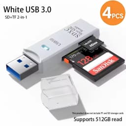 2-in-1 Multi Functional USB 3.0 Card ReaderMiniSD TFMemoryCardReaderUSBFlashDrive CardreaderAdapter For PCLaptops Accessories