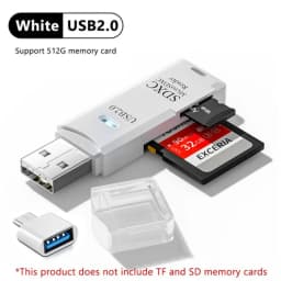 2-in-1 Multi Functional USB 3.0 Card ReaderMiniSD TFMemoryCardReaderUSBFlashDrive CardreaderAdapter For PCLaptops Accessories