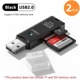 2-in-1 Multi Functional USB 3.0 Card ReaderMiniSD TFMemoryCardReaderUSBFlashDrive CardreaderAdapter For PCLaptops Accessories