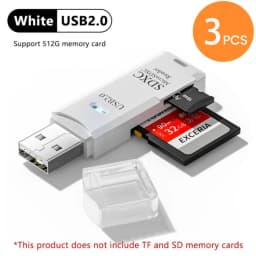 2-in-1 Multi Functional USB 3.0 Card ReaderMiniSD TFMemoryCardReaderUSBFlashDrive CardreaderAdapter For PCLaptops Accessories
