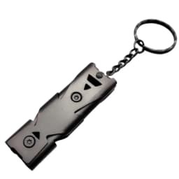 Double Pipe Whistle Pendant Keychain High Decibel Portable Outdoor Survival Emergency Camping Tool Multifunction 1PC