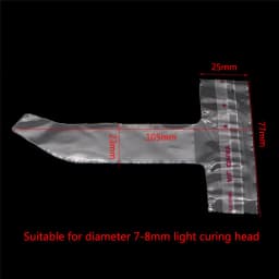 200pcs Dental Curing Light Guide Sleeves Disposable protective sheath LED Light Head Sleeve Plastic Covers Dentist materials