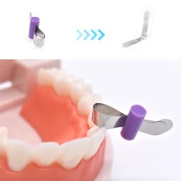 AG 20pcs/Box Dental Forming Sheet Orthodontic Sectional Contoured Metal Matrice Dentistry Matrix Bands Automatrix Locker