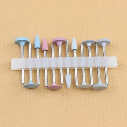 Dental Light Curing Resin Polishing Kit for Low-Speed Handpiece Porcelain Teeth Polish Silicon Rubber Silicon Carbide Grinding