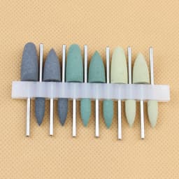 Dental Light Curing Resin Polishing Kit for Low-Speed Handpiece Porcelain Teeth Polish Silicon Rubber Silicon Carbide Grinding
