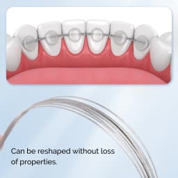 AG 10Pcs/Pack Dental Orthodontic Stainless Steel Lingual Retainer Wire 150MM Flat Straight Twist Wires Dentistry Materials