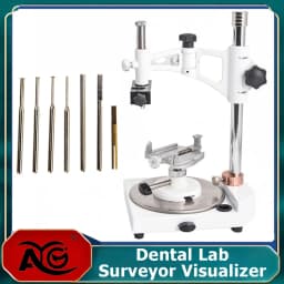 AG Dental Lab Equipment Parallelometer Square Base Surveyor Visualizer with 7 Tips
