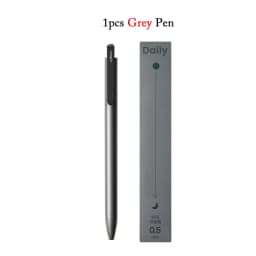 KACO DAILY Gel Pen Office Stationery Push Type 0.5mm Black Ink Double Bead Pen Head Metal Pen Clip Writing Smooth And Fast Dry