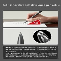 KACO DAILY Gel Pen Office Stationery Push Type 0.5mm Black Ink Double Bead Pen Head Metal Pen Clip Writing Smooth And Fast Dry