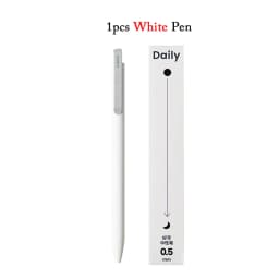 KACO DAILY Gel Pen Office Stationery Push Type 0.5mm Black Ink Double Bead Pen Head Metal Pen Clip Writing Smooth And Fast Dry