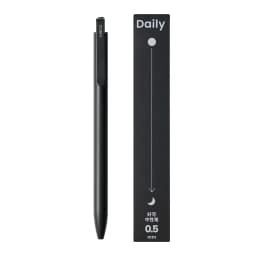KACO DAILY Gel Pen Office Stationery Push Type 0.5mm Black Ink Double Bead Pen Head Metal Pen Clip Writing Smooth And Fast Dry