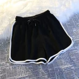 S-3XL Black Striped Shorts Women Oversized White Wide Leg Shorts Summer Korean Fashion High Waist Baggy Sports Short Pants New