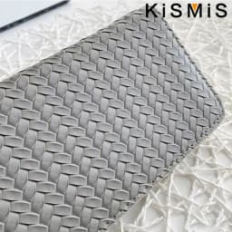 KISMIS Long Wallets Women Zipper Purse and Wallet New Fashion PU Leather Ladies Dinner Mobile Phone Bags Card Package Black