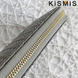 KISMIS Long Wallets Women Zipper Purse and Wallet New Fashion PU Leather Ladies Dinner Mobile Phone Bags Card Package Black