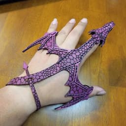 Hot Leather Dragon Glove Gift Braided Retro Bracelet Wristband Wrap Adjustable Hand Dragon Mittens Men