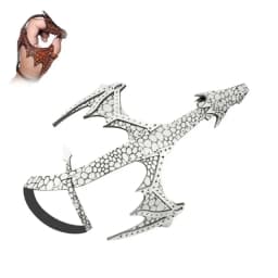 Hot Leather Dragon Glove Gift Braided Retro Bracelet Wristband Wrap Adjustable Hand Dragon Mittens Men