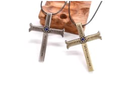 Anime Cosplay Cool Cross Blade Shape Zinc Alloy Chain for Costume and Collection Trendy Gift