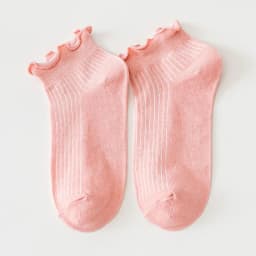 5Pairs Women's Frill Trim Sock Solid Sweet Japanese Style Short Socks Soft & Lightweight Comfortable Breathable Low Cut Sox