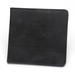 Car Registration,Driver's License and Insurance Card Holder - Leather Vehicle Glove Box Automobile Documents Paperwork Organizer
