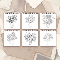 Spiral Colouring Book 30 Sheets 8.3x 8.3 Inches 100gsm Thick Paper, For Relief, Anxiety, Perfect for Many Holiday Gifts