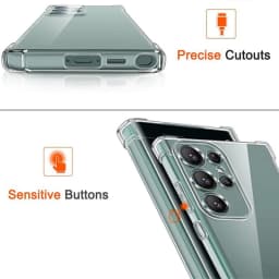 Clear Case For Samsung Galaxy S25 S24 S23 S22 S21 Plus Ultra Shockproof Case A54 A34 A14 A56 A53 A33 A36 A13 A52 A32 A55 Cover