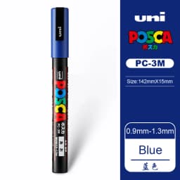 UNI PC 1M/3M/5M Posca Paint Marker Pen All Colors Water-based Pen Japan Mitsubishi Stationery DIY Painting Graffiti Art Supplies