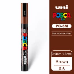 UNI PC 1M/3M/5M Posca Paint Marker Pen All Colors Water-based Pen Japan Mitsubishi Stationery DIY Painting Graffiti Art Supplies