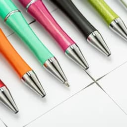 1pcs pen +6pcs Creative DIY Plastic Beaded Ballpoint Pen Printable Logo Cose Per La Scuola Pens for Writing Office Supplies