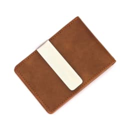 Fashion Men PU Leather Bifold Money Clips Multi functional Thin Metal Clamp Wallet Card Holder
