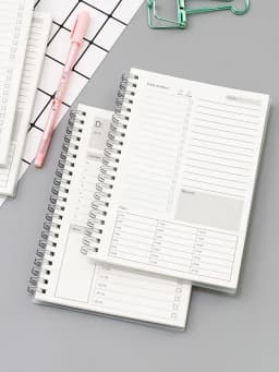 Daily Weekly Planner Notebook Spiral Agenda Daily Schedule Journal Notebooks Time To Do List Office Stationery School Supplies