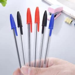 1mm Ballpoint Pen Ball Point Pens Kids School Office Supplies Longlasting 3Colors 5/10PCS