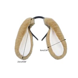 Funny Upright or Lop-ear Plush Bunny Ear Hair Hoops Women Girl Headband Cosplay Costume Accessories Party Headgear for Christmas