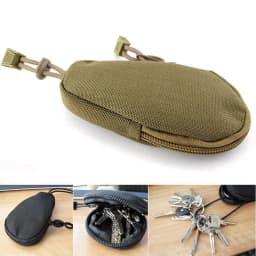 Portable Mini Key Holder Oxford Cloth Mini Zipper Case Key Organizer Multipurpose Men Coin Purses for Outdoor