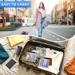 1/2/4pcs Luggage Transparent Travel Use Leakproof Flight Make Up Waterproof For Women Reusable Airport Security Storage bag