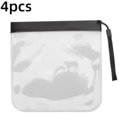 1/2/4pcs Luggage Transparent Travel Use Leakproof Flight Make Up Waterproof For Women Reusable Airport Security Storage bag