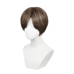 Cosplay Movie Leon Scott Kennedy Women Men Hair for Kennedy Cosplay Wig Short Straight Dark Brown Anime Party Halloween Costume